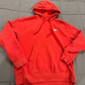 Nike Red Sweatshirt Vibrant Casual Hoodie